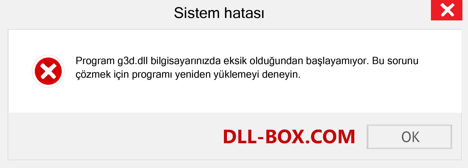 g3d.dll dosyası eksik mi? Windows 7, 8, 10 için İndirin - Windows'ta g3d dll Eksik Hatasını Düzeltin, fotoğraflar, resimler